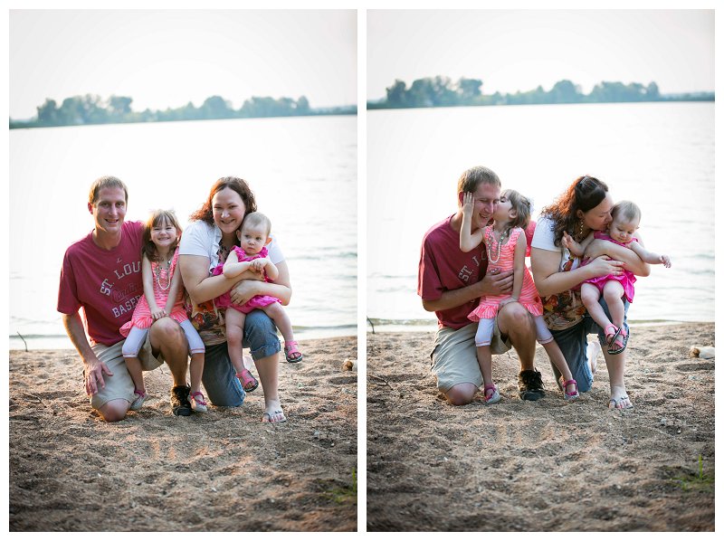 family portrait at creve coeur lake