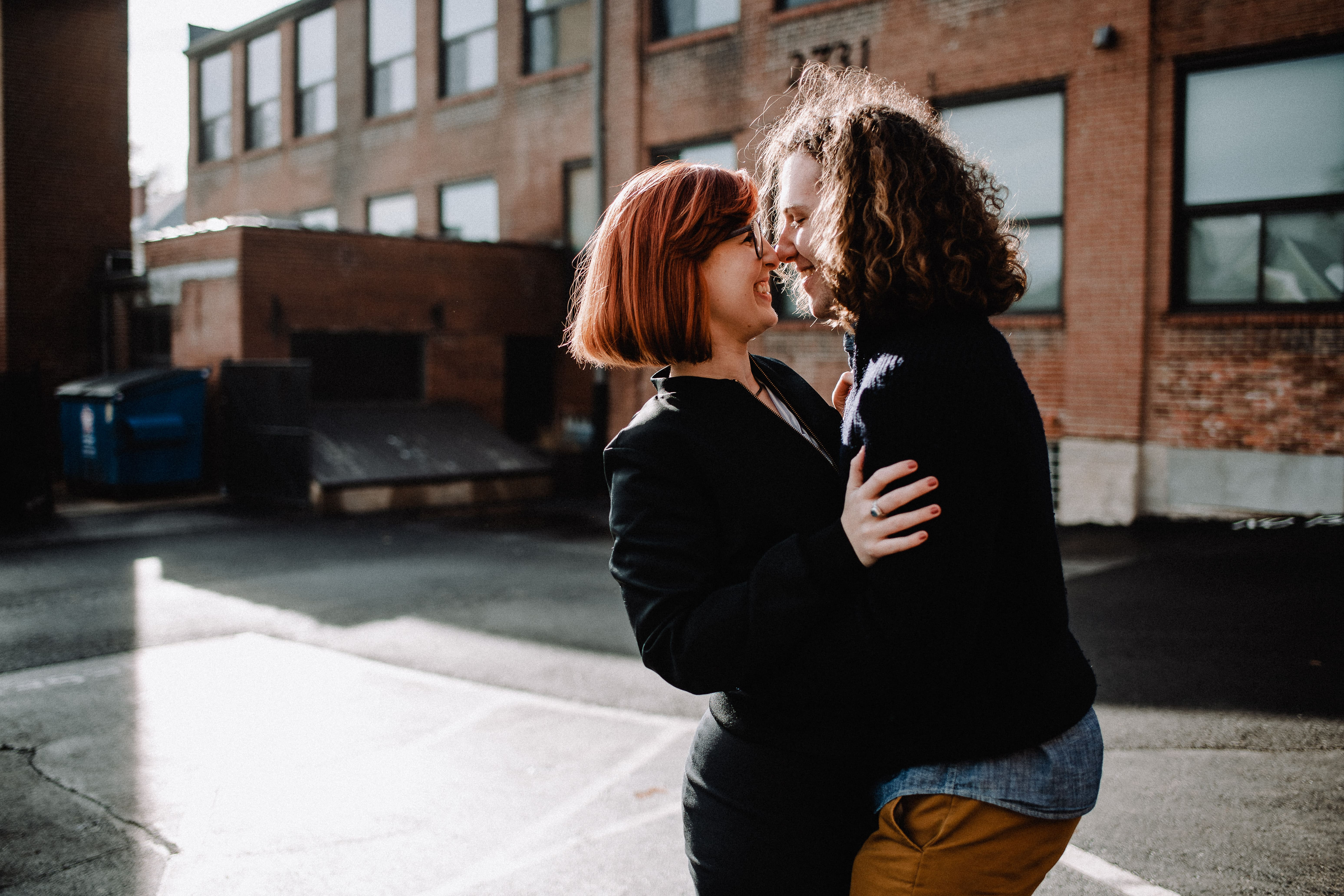 downtown Maplewood lifestyle engagement session