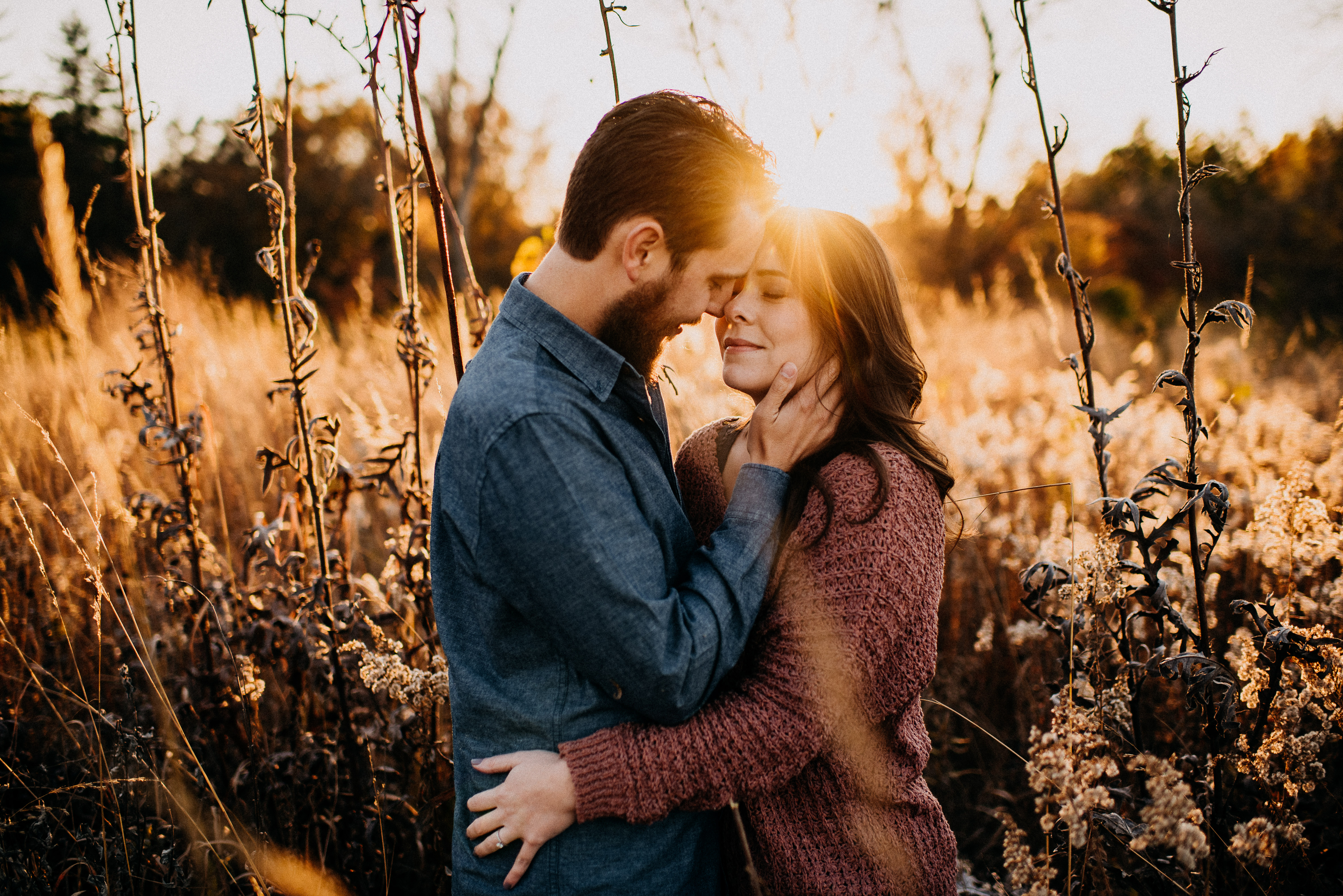 Gorgeous Late Fall Engagement Session at Busch Wildlife Refuge